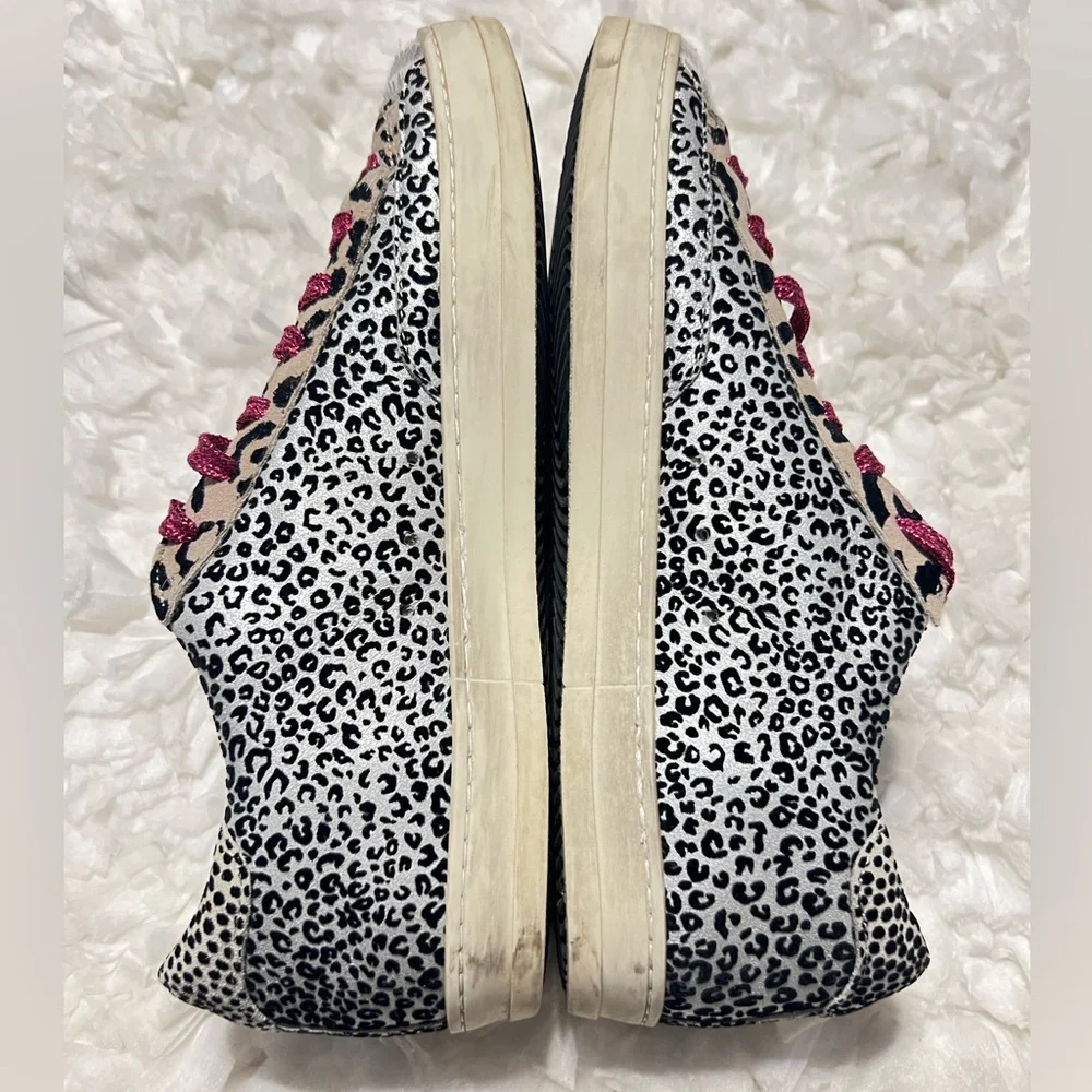 P448 John B Animal Print Court Sneakers Tennis Shoes Mixed Print Women’s Size 9 - Picture 5 of 9